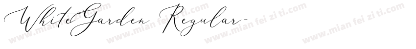WhiteGarden Regular字体转换